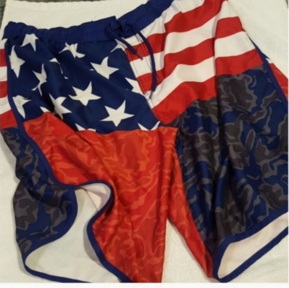 O'rageous Mens Board Shorts Patriotic